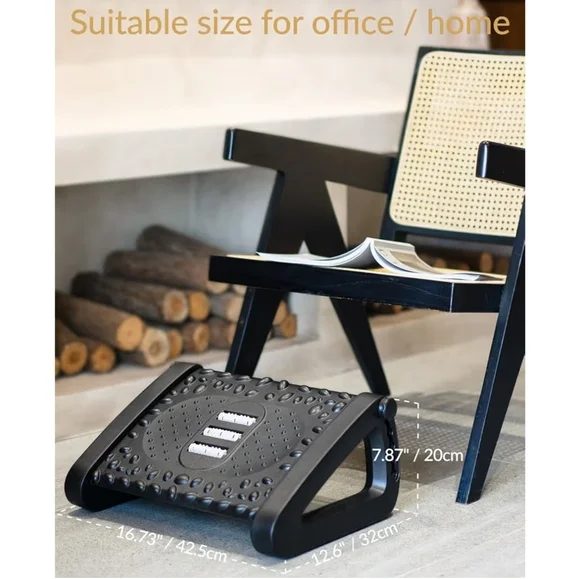 Adjustable Foot Rest - Massage Platform - Under Desk for Office Use or Home - Picture 1 of 6